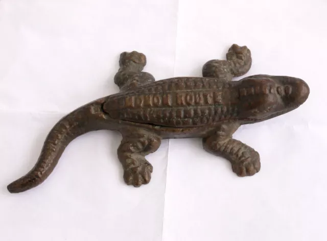 Monon Railroad Advertising BRASS Alligator Very Rare MONON ROUTE