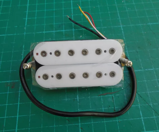 NEW white humbucker guitar pick up, unused, rebuilds/improvements