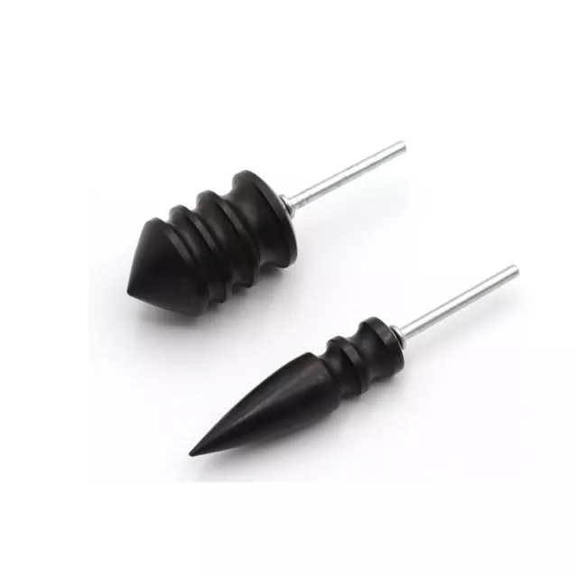 Black Ebony Wood Leather Burnisher Polished Rods Leather Craft Edge Slicker T-xp