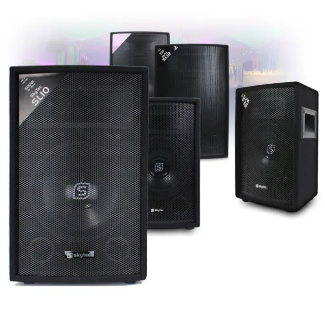 CHOICE Skytec SL Passive Bass Reflex DJ House Party PA Speaker 6"-15" 250-800W