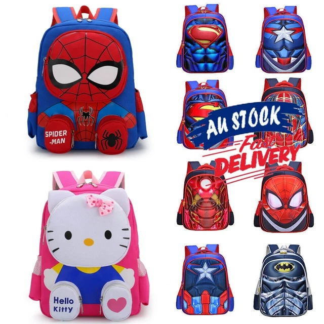 Kidd Rucksacks KIDS BOY/GIRL CARTOON Superhero Boys Kindergarten School Bag Rucksacks ...