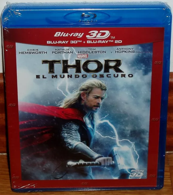 Thor Il Mondo Scuro Blu-Ray 3D + Nuovo Sigillato Azione (Senza Aprire) a-B