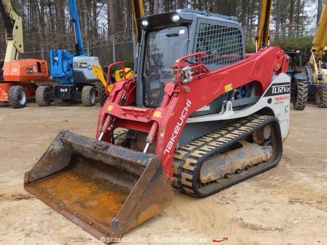 2018 Takeuchi TL12V-2 Skid Steer Crawler Track Loader High Flow bidadoo -Repair