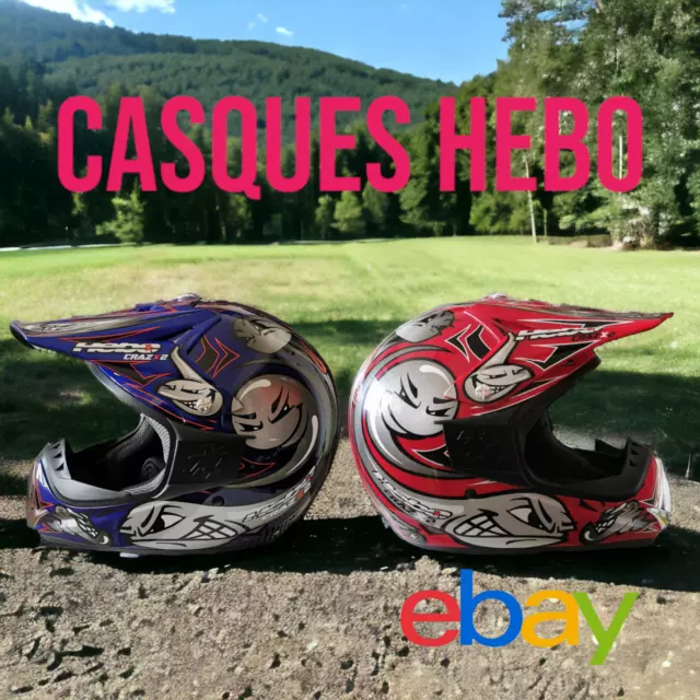 Promo Hebo Casque Moto Cross CRAZX2 Quad Trottinette no Fox Off-road Pas Cher