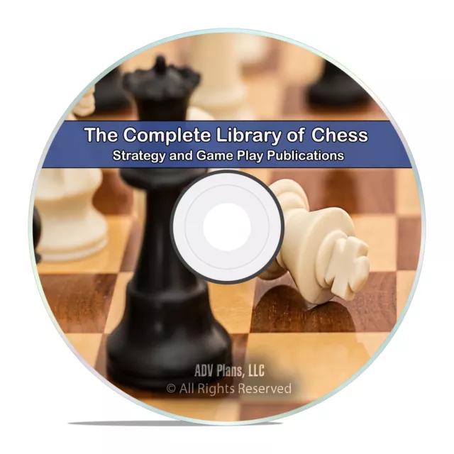 Classic Chess, 100 Books, Learn How to Play, History Strategy Game Play DVD H60