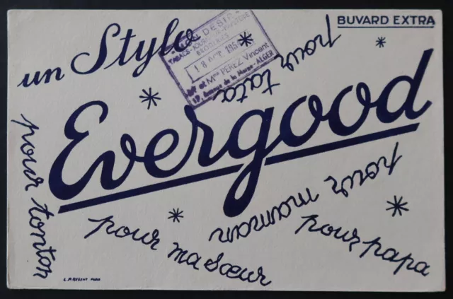 Buvard Stylo EVERGOOD écriture Alger Algérie blotter 1