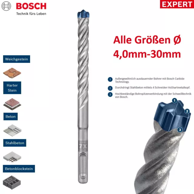 Bosch Expert SDS PLUS 7X Hammerbohrer - Stein - Beton - Ø 4,0 - 30 mm