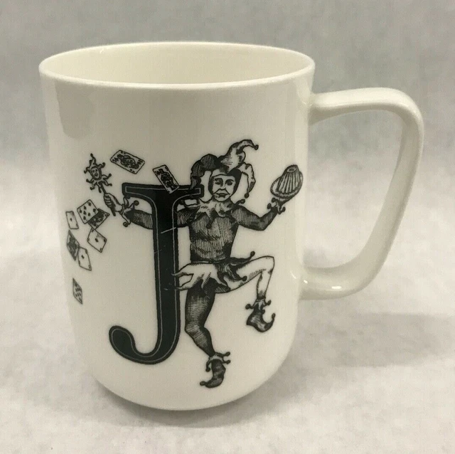 PORTOBELLO BY INSPIRE England Joker Jester King's Fool Coffee Cup Bone