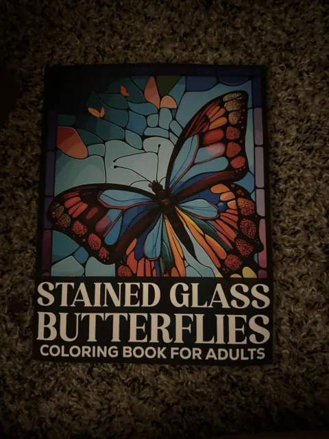 Stained Glass Butterflies Coloring Book: New and Exciting Designs Coloring Pages