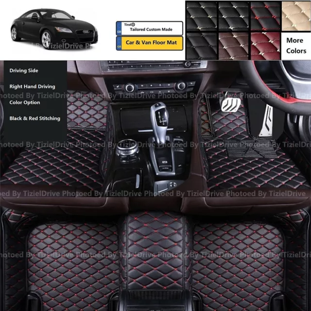 Tailored Custom Make PU Leather Car Floor Mat For Audi TT MK2 MK3 Quattro Coupe