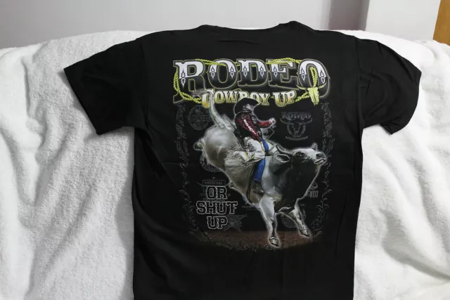 Rodeo Bull Rider Cowboy Up Or Shut Up T-Shirt