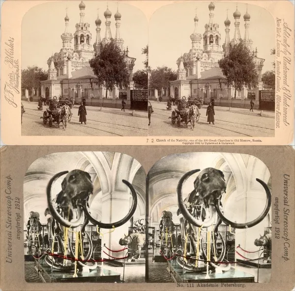 18 Stereofotos Russland Russia Moscow um 1900 Serie 3