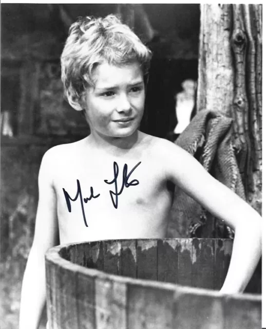 Mark Lester In Person signed 10" x 8" photo - English child actor - A453