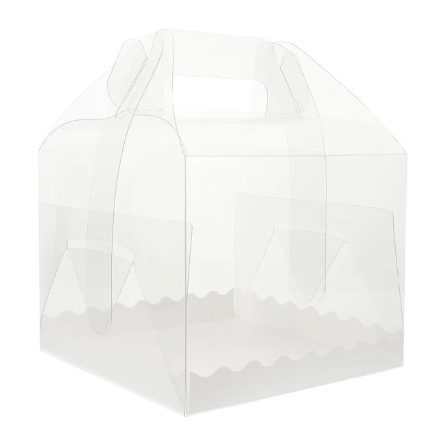 10 Pcs Portable Cake Box Paper Mother Bakery Small Carriers Macaron Cupcake