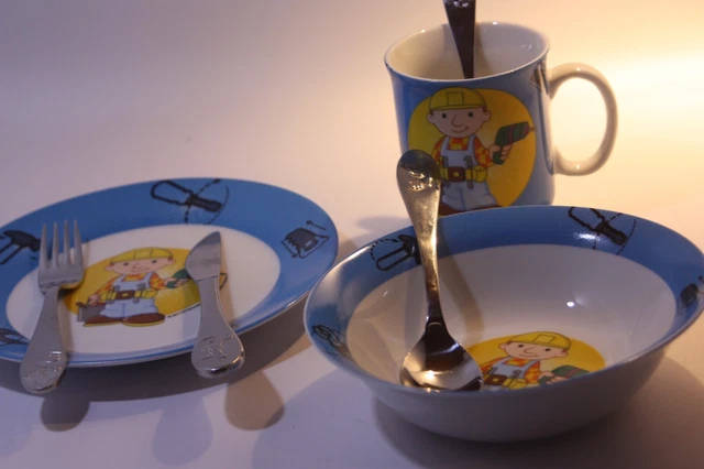 Müslischale Teller Becher  Kindergeschirr & Besteck   Bob der Baumeister