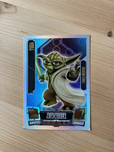 Star Wars Force Attax Carta Singola 174: Yoda, Jedi-Ritter, Maestro Della Forza, Edizione Tedesca