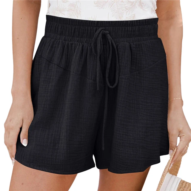 Pantaloncini donna morbidi senza vincoli uncinetto profondo pantaloncini estivi casual