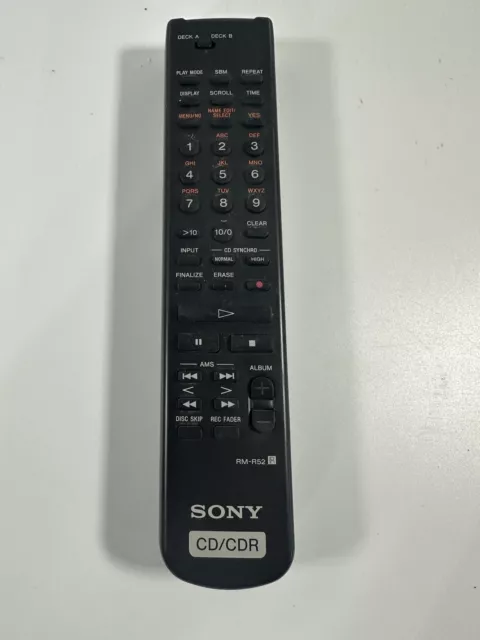 Control remoto Sony RM-R52 CD/CDR para RCDW500C, RCDW2000ES