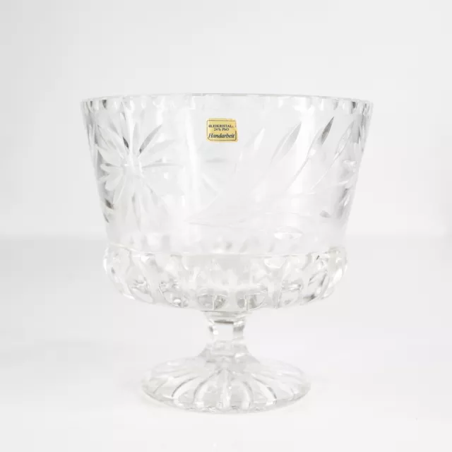 24% Bleikristall Vase - Pokal - Handschliff - Kristall - Ø 19,5 x 20 cm