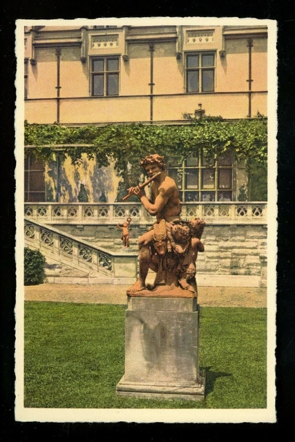 North Carolina NC postcard Asheville, Biltmore House & Gardens linen