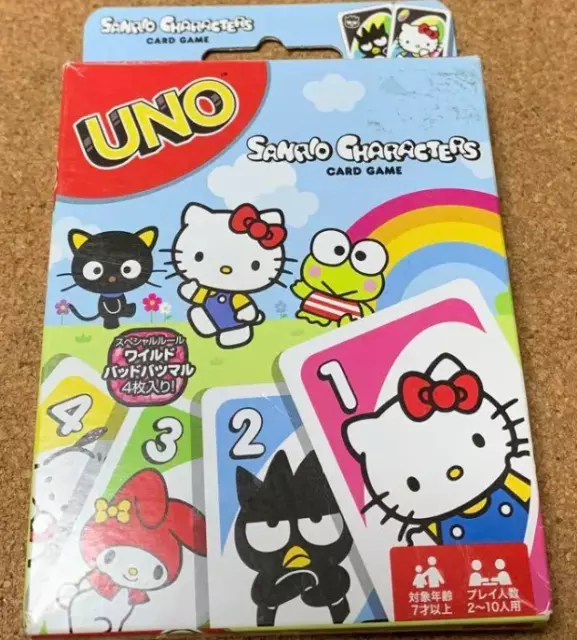 HELLO KITTY AND FRIENDS UNO CARD GAME - HARD TO FIND! From Japan