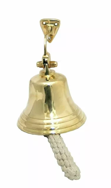Manija de recepción vintage Campanas antiguas Campana de pub escolar de latón