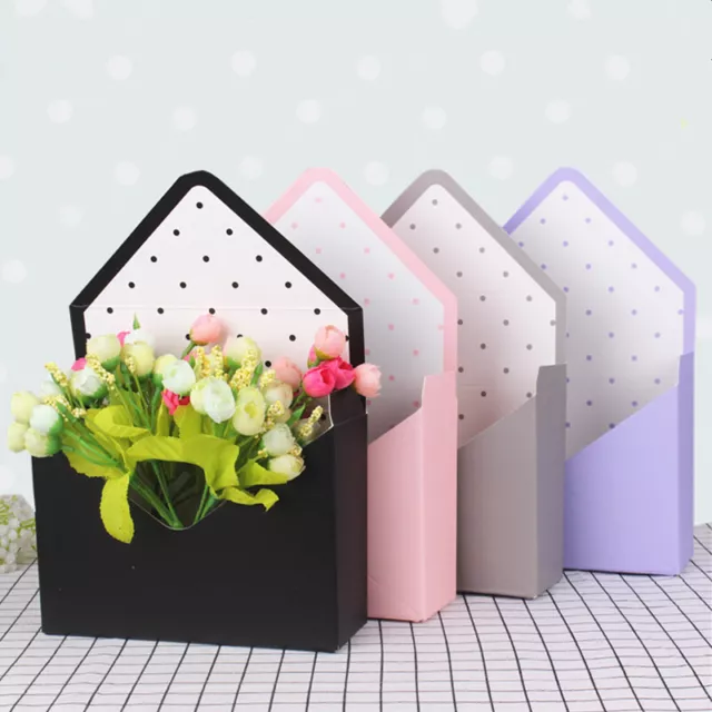 Durable Envelope Stripe Flower Bouquet Paper Packing Box Holder Florist Gifts 1