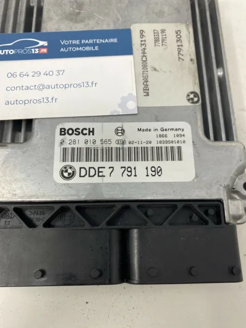 Ecu Calculateur De Moteur A Reprogrammer Bosch Bmw 0281010565 Dde7791190 2