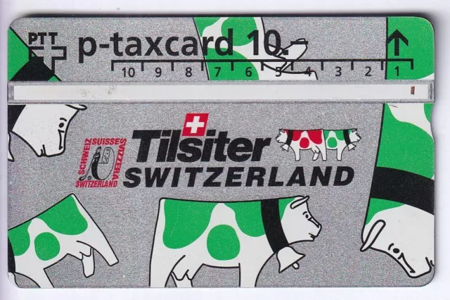 Europe Telecarte / Phonecard .. Suisse 10Fr L&G 406L Privee Vache Tilsiter