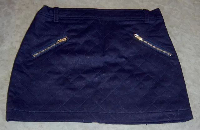 Tahlia By Minihaha Girls Navy With Gold Sparkle Skirt Sz 8 Like New