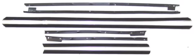 1965 Chevrolet Impala & SS convertible window sweep seals, belt line molding 8pc