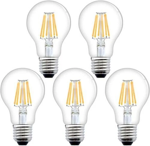 Bonlux 8W E27 Screw Dimmable Antique LED Filament Bulb Warm White 2700K...