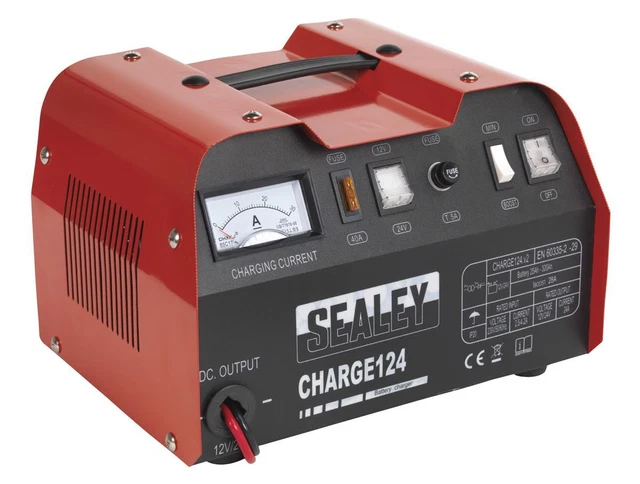 Sealey CHARGE124 Chargeur Batterie 28Amp 12/24V 230V 4