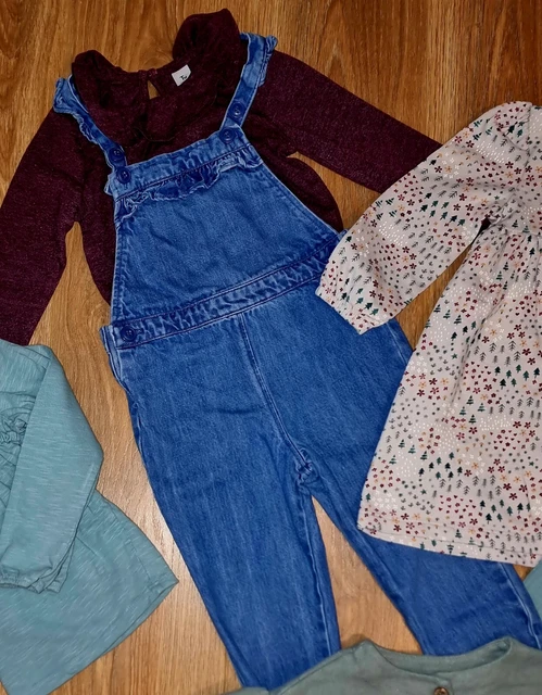 #3 Large Bundle Of Girls Clothes Age 2-3 Years Outfits Dungarees Dress Skirt 6