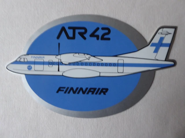 AUTOCOLLANT STICKER AUFKLEBER Aerospatiale Aeritalia Avion Atr 42 ...