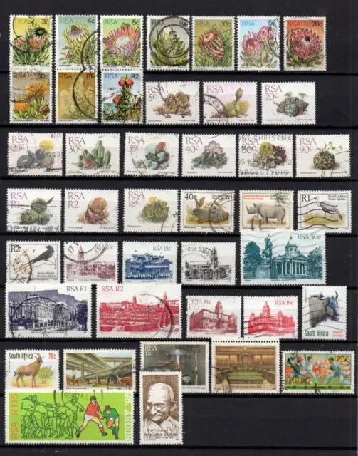 Briefmarken Sammlung  Südafrika 1977 - 1995 postfr. u. gest.   s. Scan