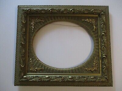 Antique 19Th Century Large Frame  Very  Ornate Floral For Painting Or Photograph