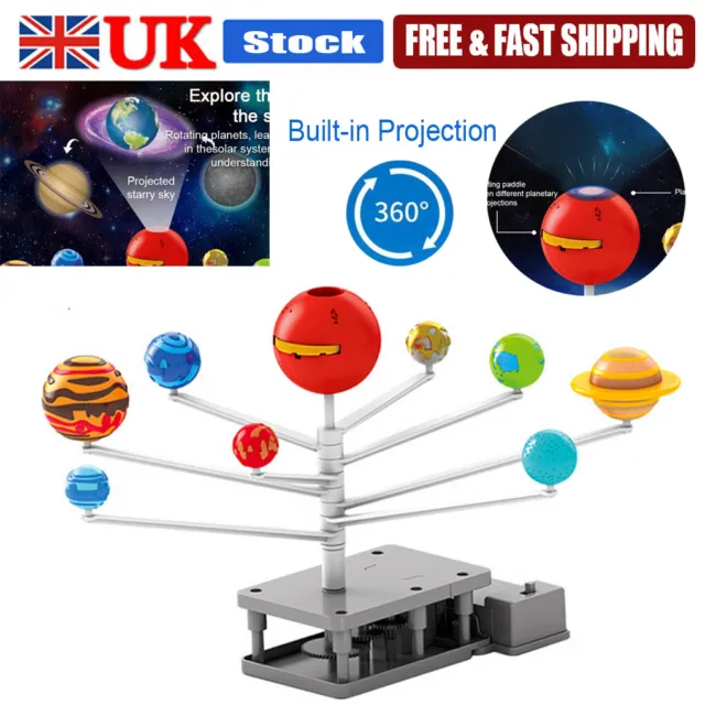 3D DIY Solar System Model Kit Science Project Kids Educations Toy Birthday  Gift
