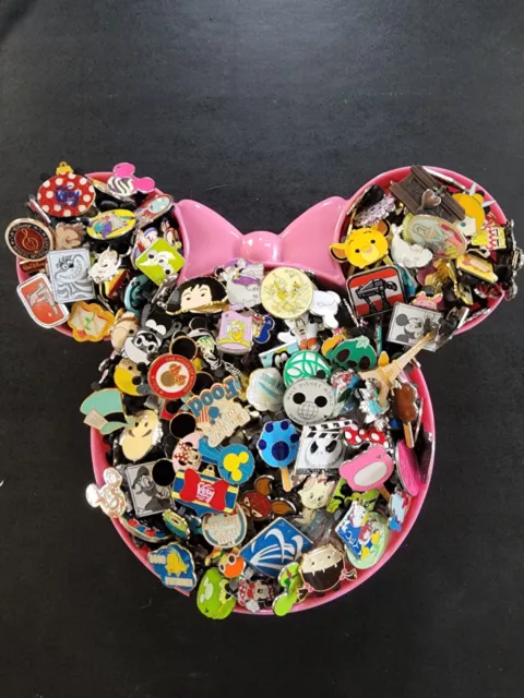 Disney Pin Trading Lot 100, No Doubles, Free Priority Ship, Tradable