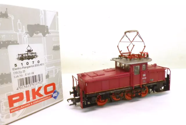 Piko H0 51070 E-Lok BR E63 08 DB rot, für Märklin/AC   C41