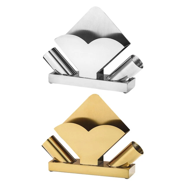 Lntyq Porte-serviettes De Table Rectangulaire Support De Serviette Papier Moderne Boite A Mouchoirs Pour Invites Distributeur Serviette Pour Cuisine Restaurant Salle De Bain Blanc Et Dore 86940526