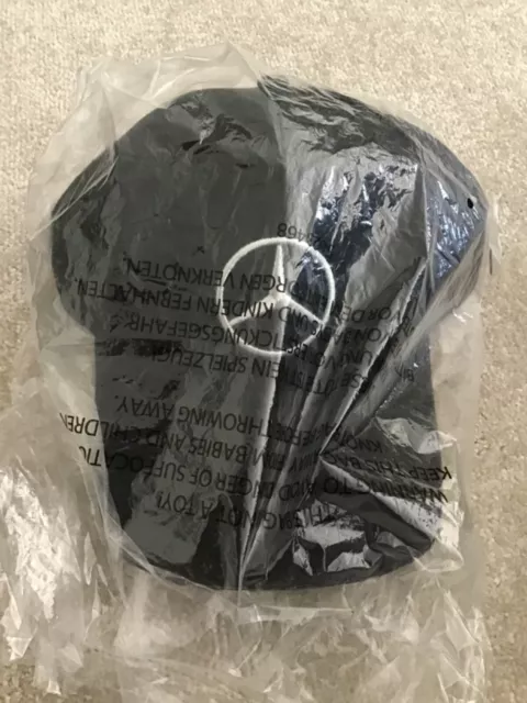 Genuine Mercedes-Benz Mens Black Star Logo Baseball Cap B6695453164