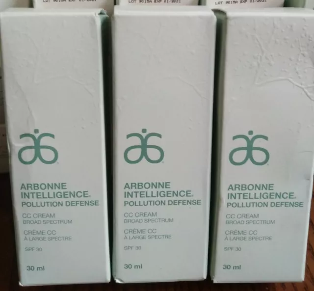 Arbonne Intelligence Pollution Defense CC cremefarben dunkel (3 x 30 ml)