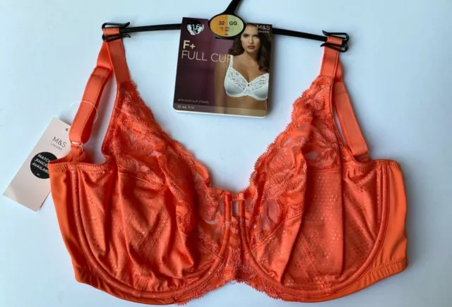 GEORGE ASDA FULL Cup Bra 2 Pack Underwired Non-Padded 38D Pink & Orange  BNWT £12.99 - PicClick UK