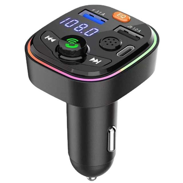 Trasmettitore FM trasmettitore FM 1 pz linee sottili lettore MP3 lucido wireless