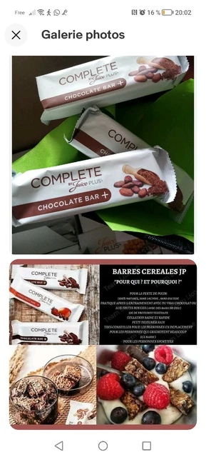10 Barres Juice Plus Chocolat