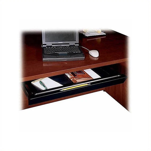 Bush Business Furniture Pencil Drawer with Black Finish - Plastic