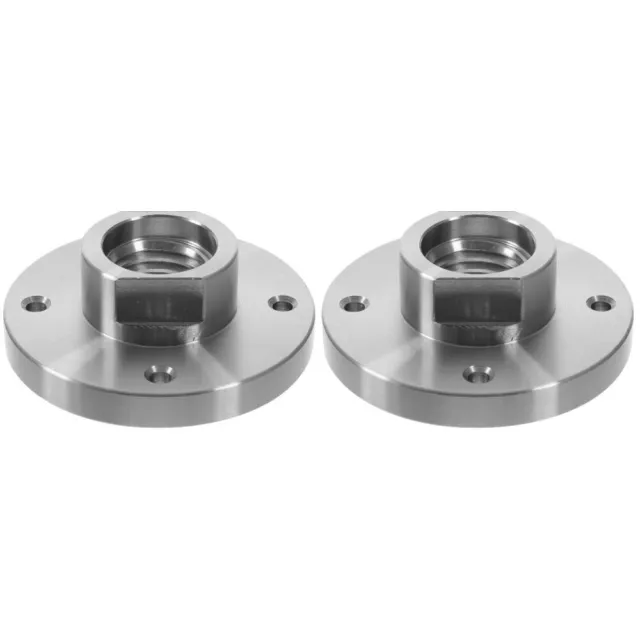 Set of 2 Adapter For Lathe Woodturning Chuck Colodoil Silver Silverts