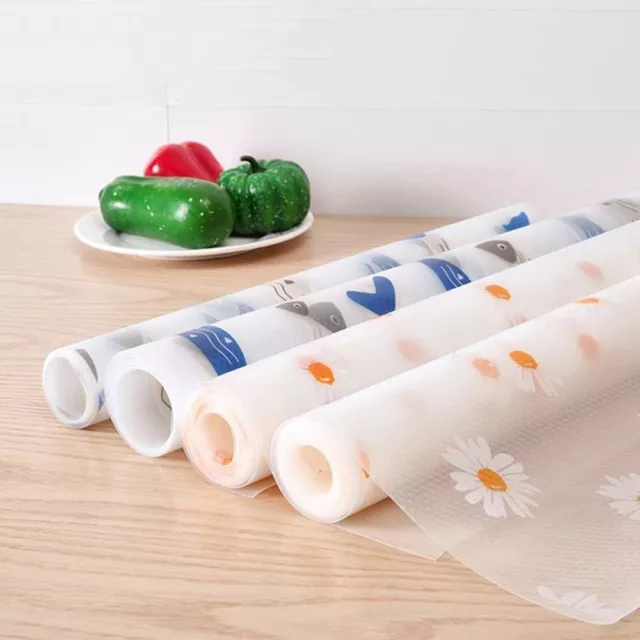 1 Roll Mats Liners Washable Fridge Fruits Fresh Pad Drawer Table Place Mat,