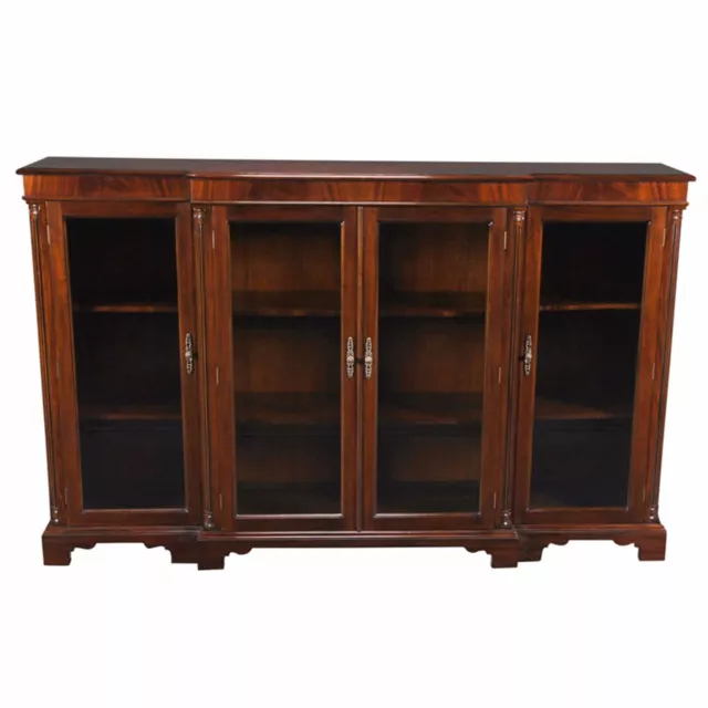 NOF064, Niagara Furniture, Four Door Mahogany Bookcase, Mahogany Bookcase